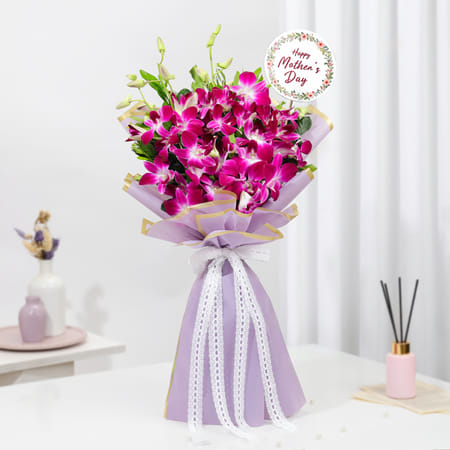 Purple Orchids Mother's Day Bouquet-picture-48