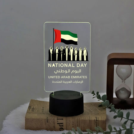 Radiant Pride Dubai National Day LED Lamp