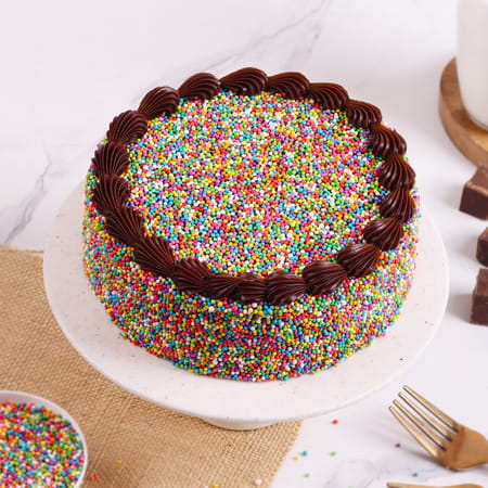 Rainbow Sprinkles Chocolate Cake-picture-17