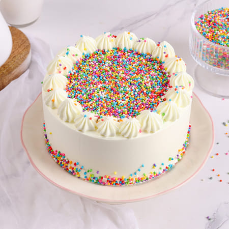 Rainbow Sprinkles Vanilla Cake-picture-23