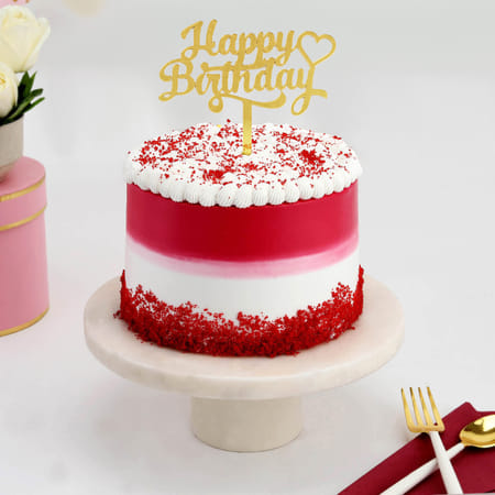 Red Velvet Birthday Special Cake (2 Kg)-image-8