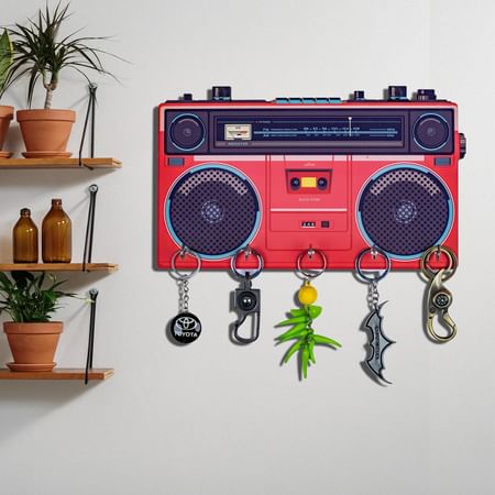 Retro Boombox Key Holder