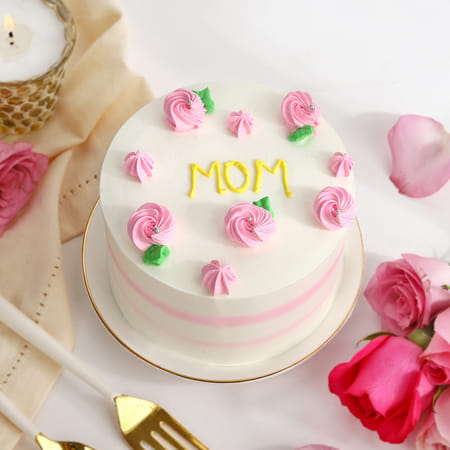 Roses And Pearls Cake For Mom-picture-37