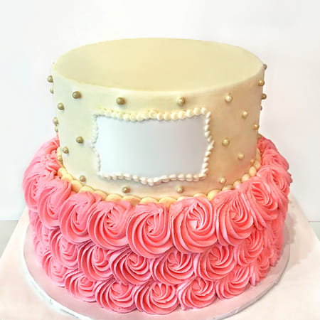 Rosette Semi Fondant Cake (3 Kg)-picture-28