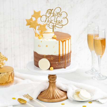 Shining Stars Semi-Fondant New Year Cake (1Kg)-picture-14