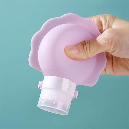 Silicone Cosmetic Refillable Bottle - Assorted - Set Of 3-image-9
