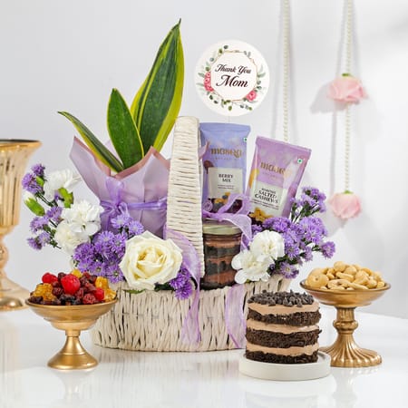 Snake Suberba Plant and Dry Fruits Mother's Day Hamper-image-11
