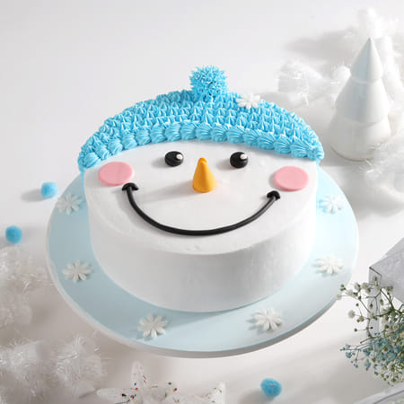 Snowman Semi Fondant Cake (2 Kg)-picture-28