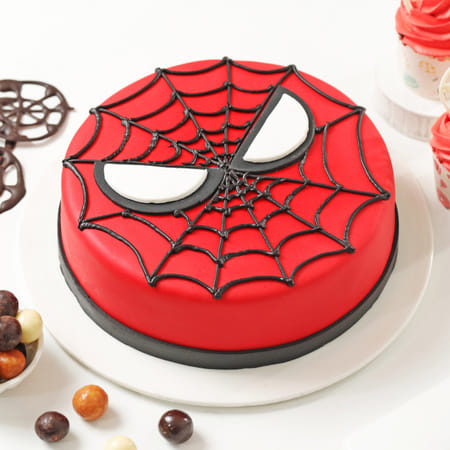 Spidey Sensation Fondant Cake (3 kg)-image-7
