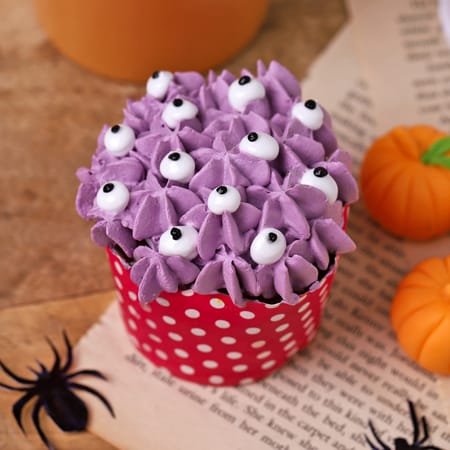 Spooky Purple Eyeball Cupcakes - Set Of 2-image-16