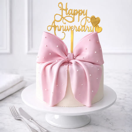 Sweet Bow Birthday Cake - 750g-picture-42