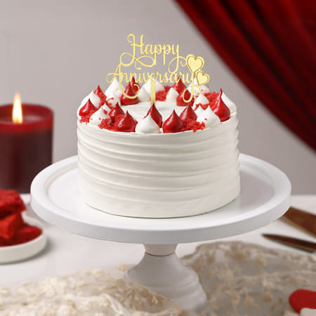 Sweet Harmony Anniversary Red Velvet Cake (1 Kg)-picture-52
