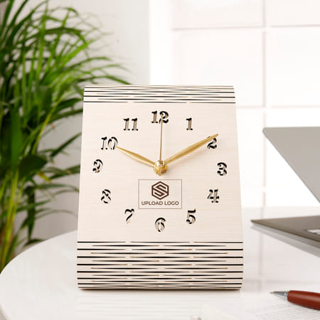 Timeless Allure Personalized Wooden Clock-image-2