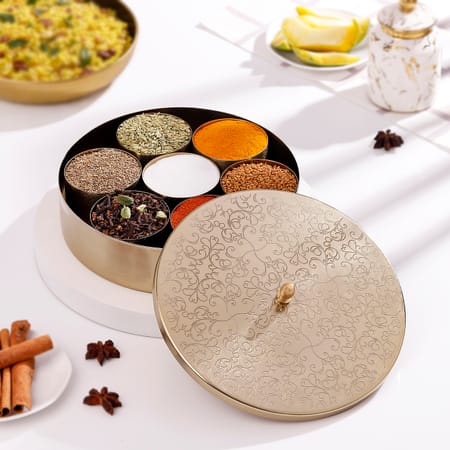 Timeless Golden Spice Box-image-0