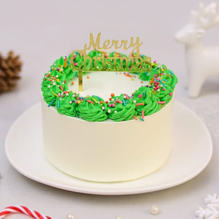 Twinkling Trees Christmas Cake (300 Gm)-picture-12