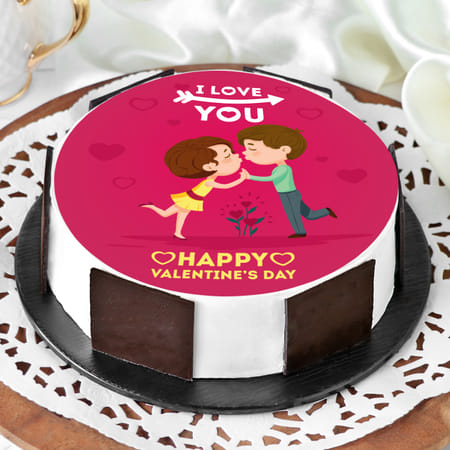Valentine Kissing Proposal Cake-picture-33