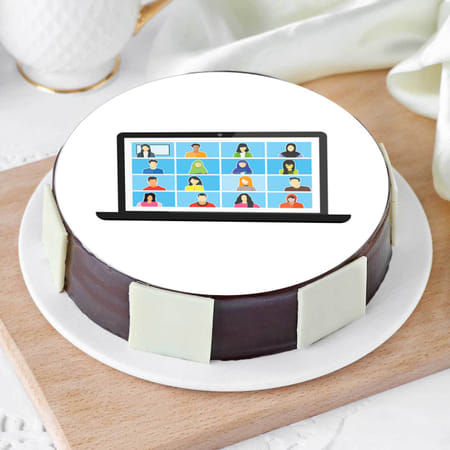 Video Calling Friends Cake-image-28