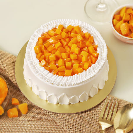 White Summer Mango Harvest Cake (1 kg)-picture-40