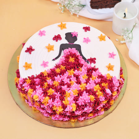 Women's Day Special Dress Cake (1 kg)-picture-33