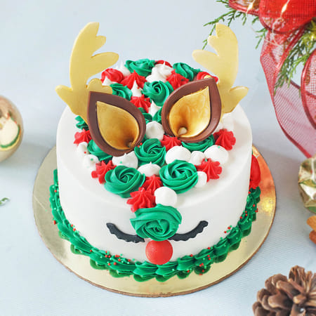 Xmas Reindeer Cake (2 kg)-picture-25