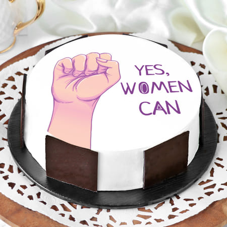Yes Women Can Photo Cake (2 Kg)-picture-12