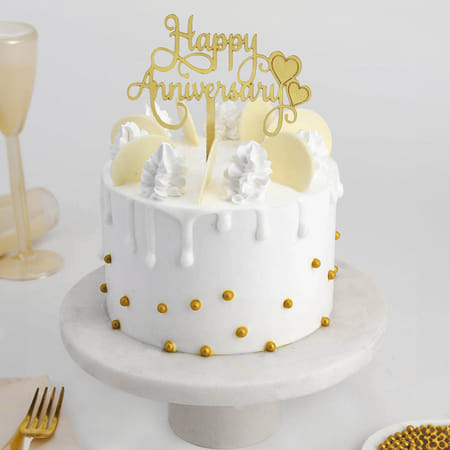 Yummy Pineapple Anniversary Special Cake (2 Kg)-picture-27