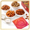 Festive Diwali hamper with savory Indian snacks