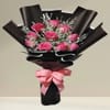 10 Pink Roses Bouquet
