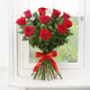 Gift 10 Red Roses with Pineapple Cake (Half Kg)