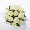 12 White Roses Bunch Online