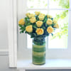 Gift 15 Yellow Roses with Assorted Dry Fruits