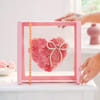 Gift 20 Pink Carnations Heart For Valentine's Day