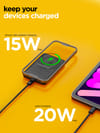 Buy 20W Powerbank with Ultra Slim Design & Smart Charging