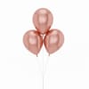 3 Chrome Pink Balloons Online