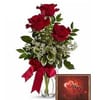3 Roses & Card Online