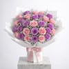 Gift 30 Blush Pink & Purple Rose For Mother's Day