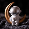 Gift 3D Astronaut On Moon Figurine - Single Piece