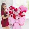 Buy 48 Pink Blooms Valentine's Day Arrangement