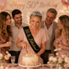 Shop 50th Birthday Party Crown and Sash Set