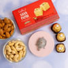 Gift 999 Silver Turtle with Gourmet Hamper