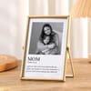 Buy A Mother's Love - Personalized Gold Photo Frame