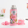 Gift Adorable Animals Personalized Water Bottle For Kids