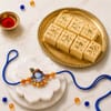 Adorable Bal Krishna Rakhi with Soan Papdi Online