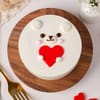 Buy Adorable Bear Red Velvet Cake For Valentine’s Day (500 Gm)