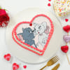 Gift Adorable Valentines Day Heart Cake 1 Kg