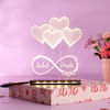 Gift All Hearts Personalized LED Lamp