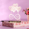 Buy All Hearts Personalized LED Lamp