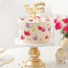 Gift Alluring Floral Cake For Teachers Day (1 Kg)