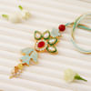 Buy Alluring Kundan Lumba Rakhi
