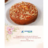 Almond Amaze Dry Cake (400 Gms) with birthday greeting card - Jaipur